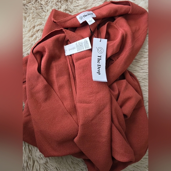 The Drop Women's Corbin Long-Sleeve Halter Detail Cutout Midi Dress #857 - Picture 4 of 9